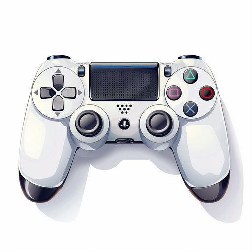 Photo realistic game clipart with flat white background