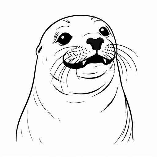 A seal with a happy smile