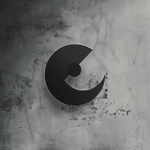 Minimalist photography logo with grey background and simple shapes