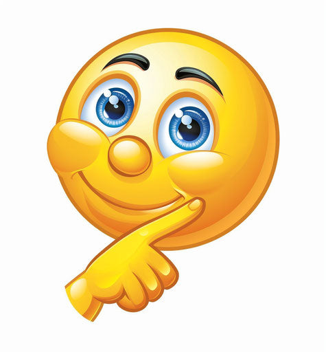 Deep contemplation of a yellow smiley face