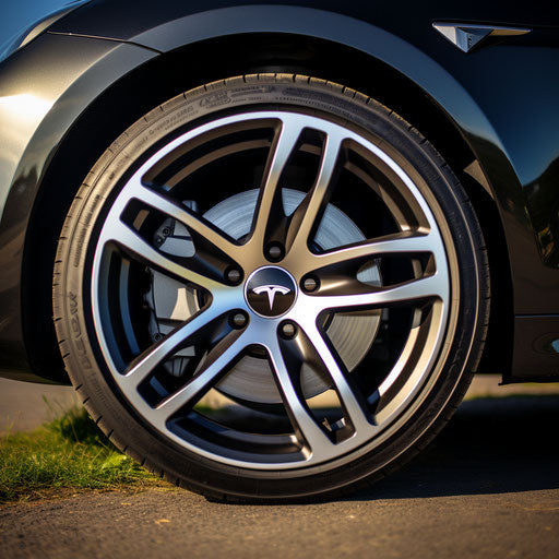 Modern alloy rims for Tesla Model 3