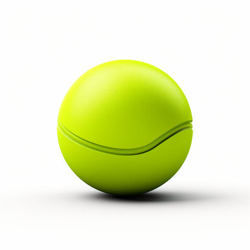 Minimalist tennis ball clipart on white background