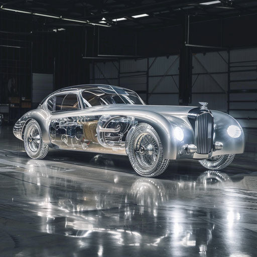 1954 Bentley R Type Continental concept with transparent wheels