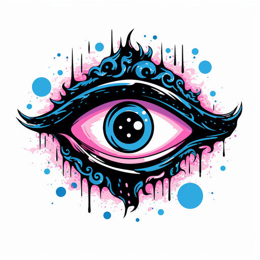 eye of god icon, playful experimentation style, celestialpunk