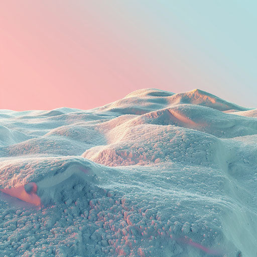 Realistic snowy clipart with flat random background