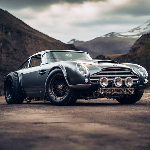 Fat tires on aston martin db5