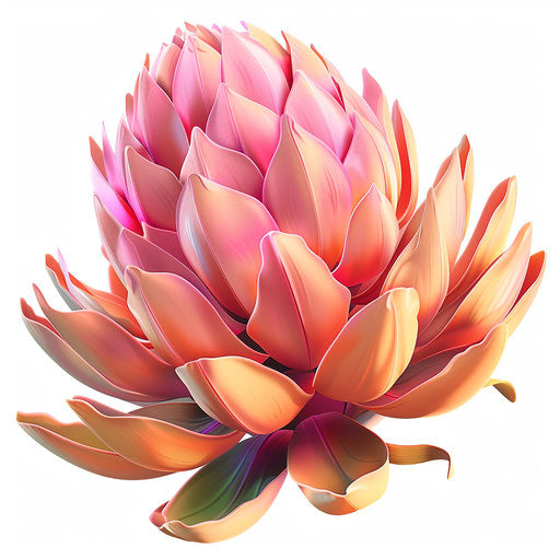 Realistic artichoke clipart on flat white background