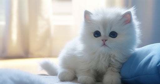 Captivating gaze on a kitty in a teddy bear