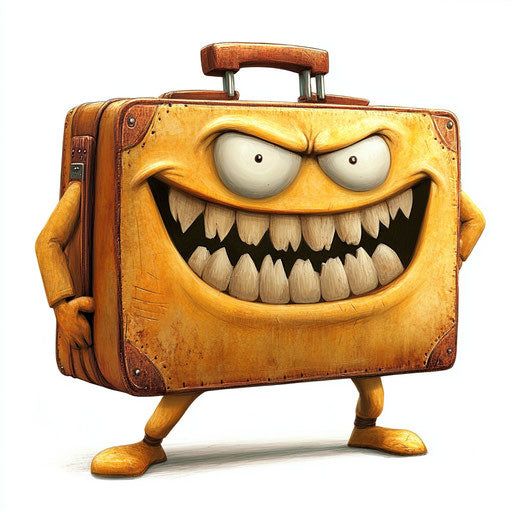 Flexible Briefcase Caricature Clipart Files for Diverse Media
