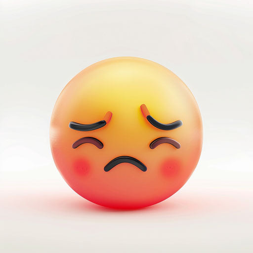 Realistic feelings clipart on flat white background