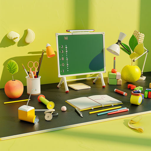 Classroom rules clipart in a photo realistic style