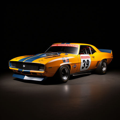 Vintage racecar Chevrolet Camaro