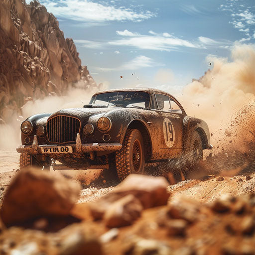 Rally Bentley R Type Continental in the desert