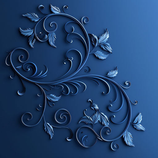 Realistic happy anniversary clipart on flat indigo background