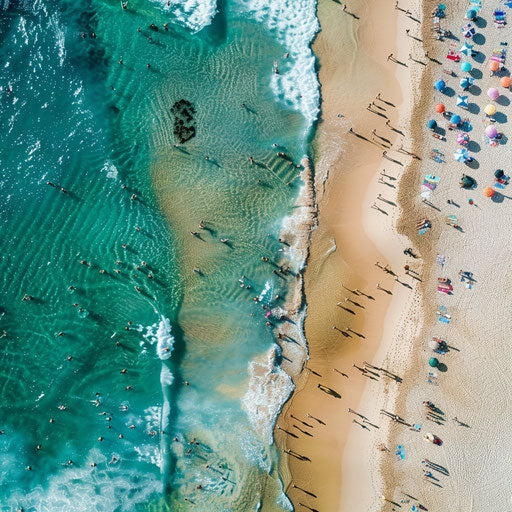 Aerial view of Bondi Beach, Australia