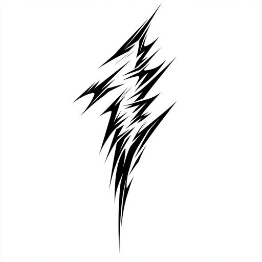 Bold lightning for simple tattoos for men