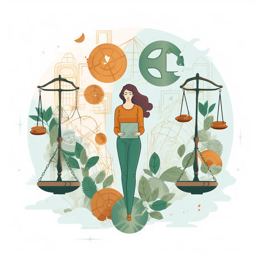 Minimalistic Ethics on White Background