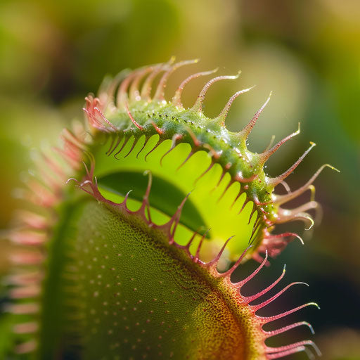 Carnivorous plant trap ready to snap shut