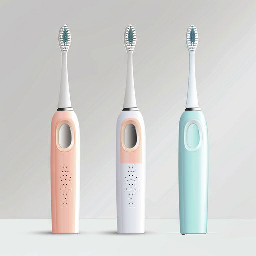 Realistic toothbrush clipart on a flat white background