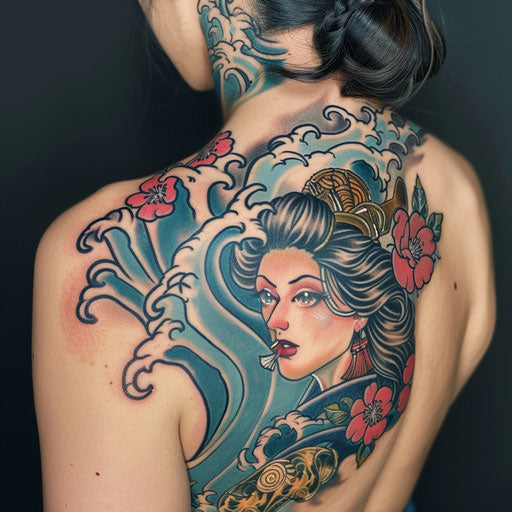 Athena Tattoo Vector Art