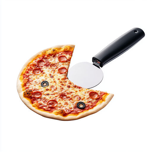 Realistic illustration of a pizza cutter