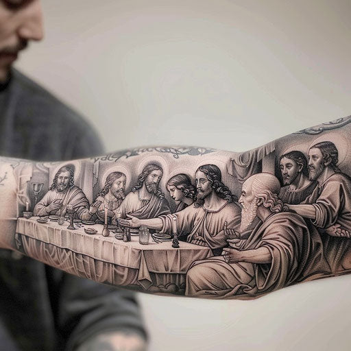 The Last Supper artwork with intricate details