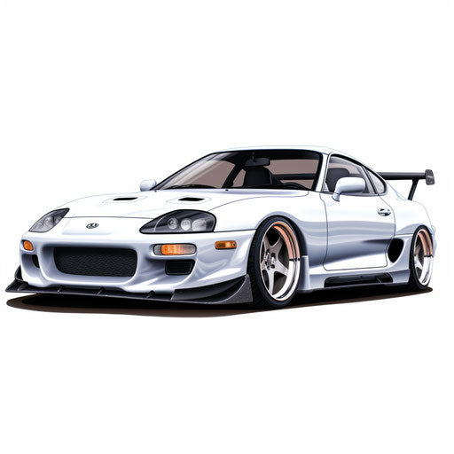 Toyota Supra classic White background