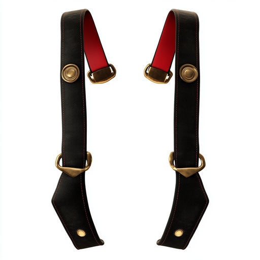 Realistic clipart of suspenders, high resolution, isolated