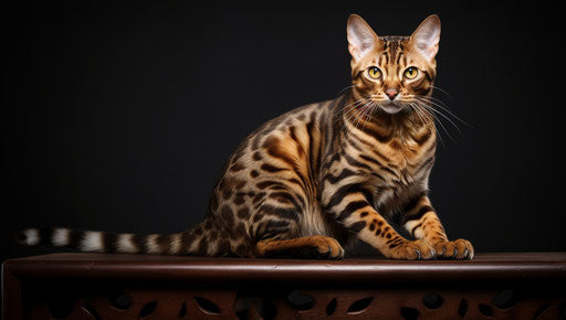 Bengal feline: dark and smooth textural sensations