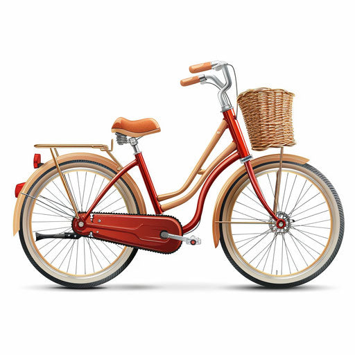 Photo realistic style cycle clipart with flat white background