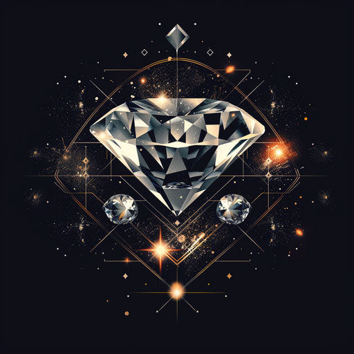 Shattering diamond: symbolizing luxury and strength