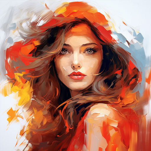 Hot clipart in the style of Oil painting, on a white background