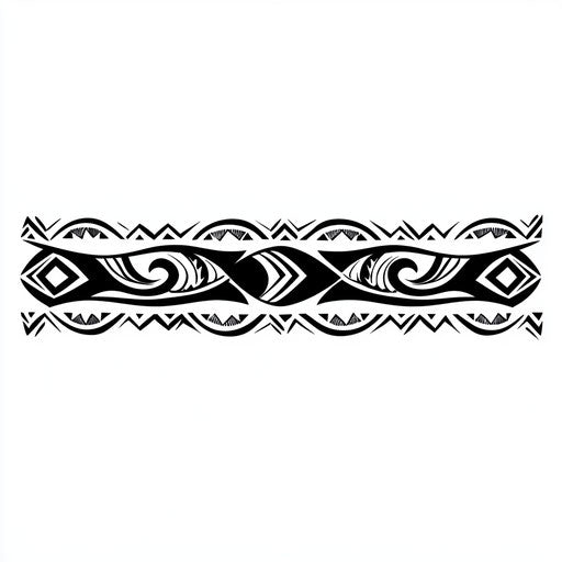 Bold Tribal Armband Tattoo Tattoo Flash Set