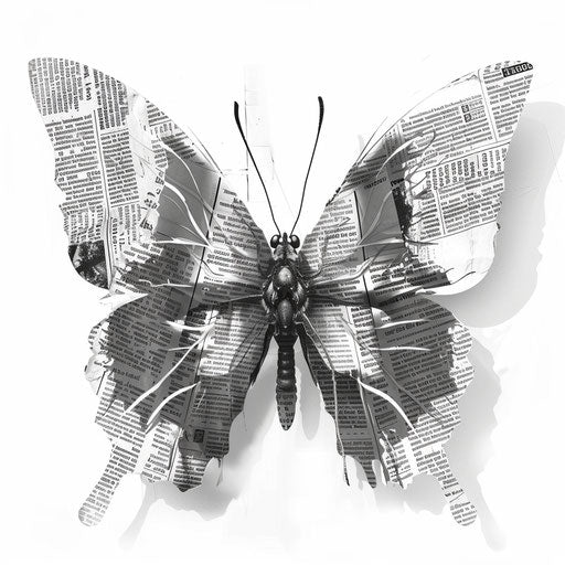 Realistic newspaper clipart with random flat background