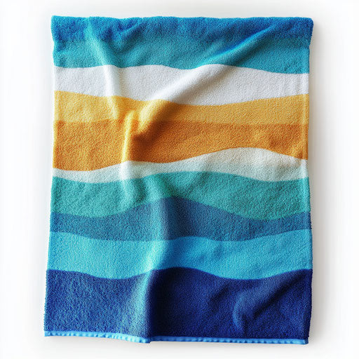 Realistic beach towel clipart, high resolution, isolated