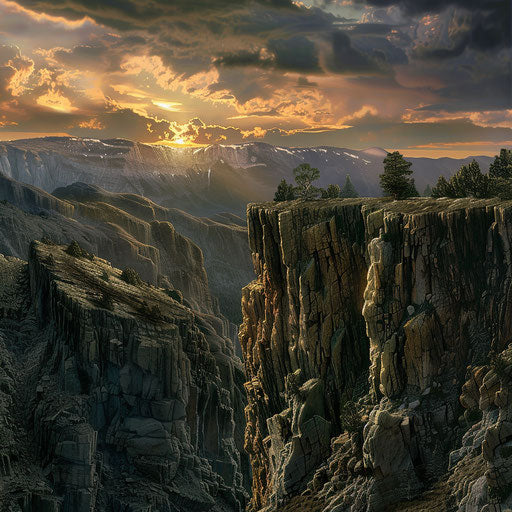 Rugged cliffs and deep valleys of the Big Horn Mountains