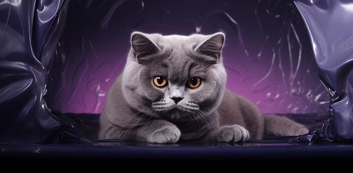 British Shorthair Cat in a Window