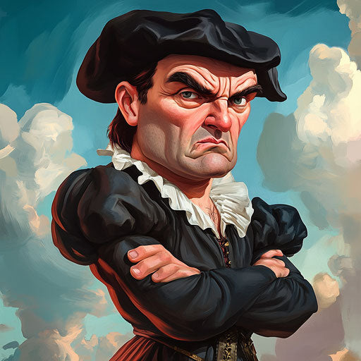 Corporate Thomas More Caricature Clipart Packages for Branding