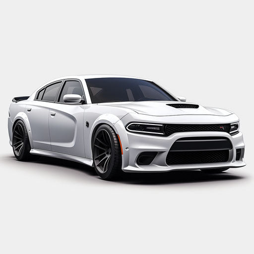 Dodge Charger Hellcat White background