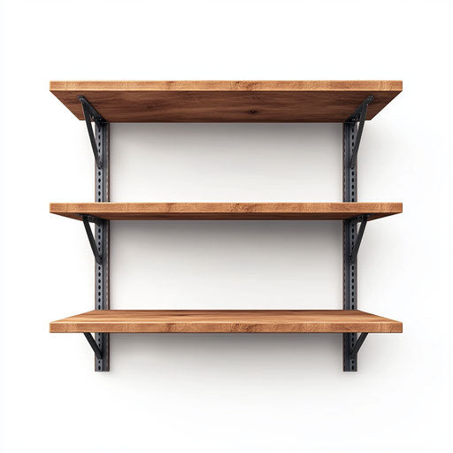 3D Garage Shelving with flat white background, isolated clipart