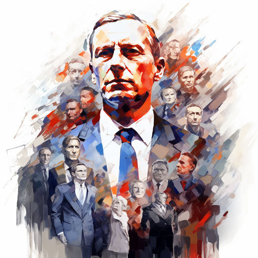 Illustration of leadership in the style of Oil painting