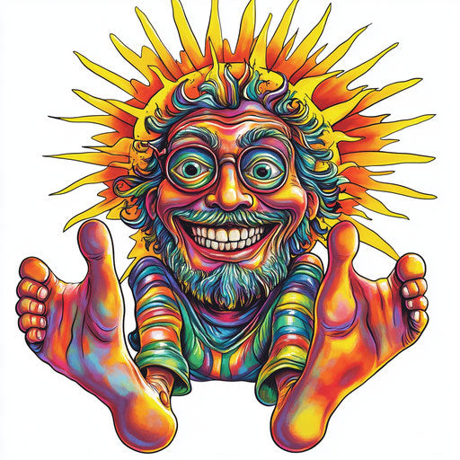 Humorous depiction of a mental health clipart image