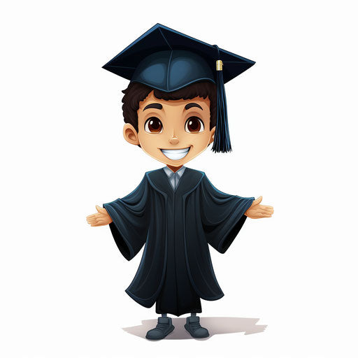 Class of 2024 clipart in the style of Chiaroscuro Art, on white background