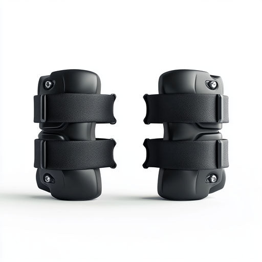 3D Ankle Weights on flat white background, isolated clipart