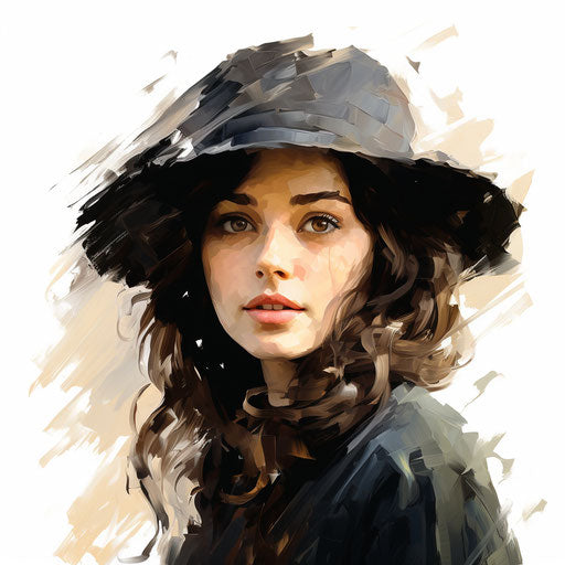 Pin clipart in the style of Oil painting, on a white background