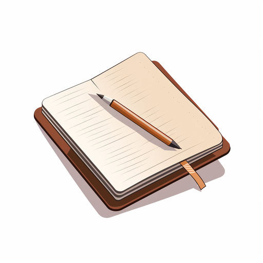 Diary clipart in the Minimalist style, on a white background