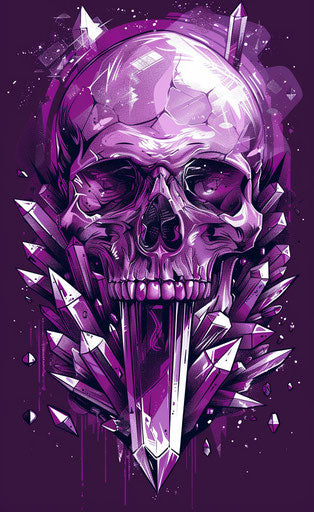 Skull in an alien spaceship