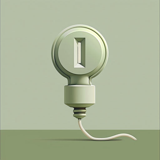 Power illustration with flat olive background and soft gradients