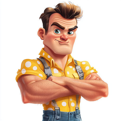 Colorful Community Helpers Caricature Clipart Art