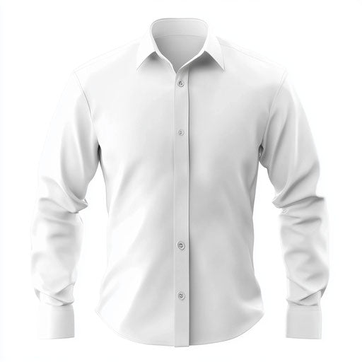 3D shirt in photo realistic style on flat white background, isolated clipart